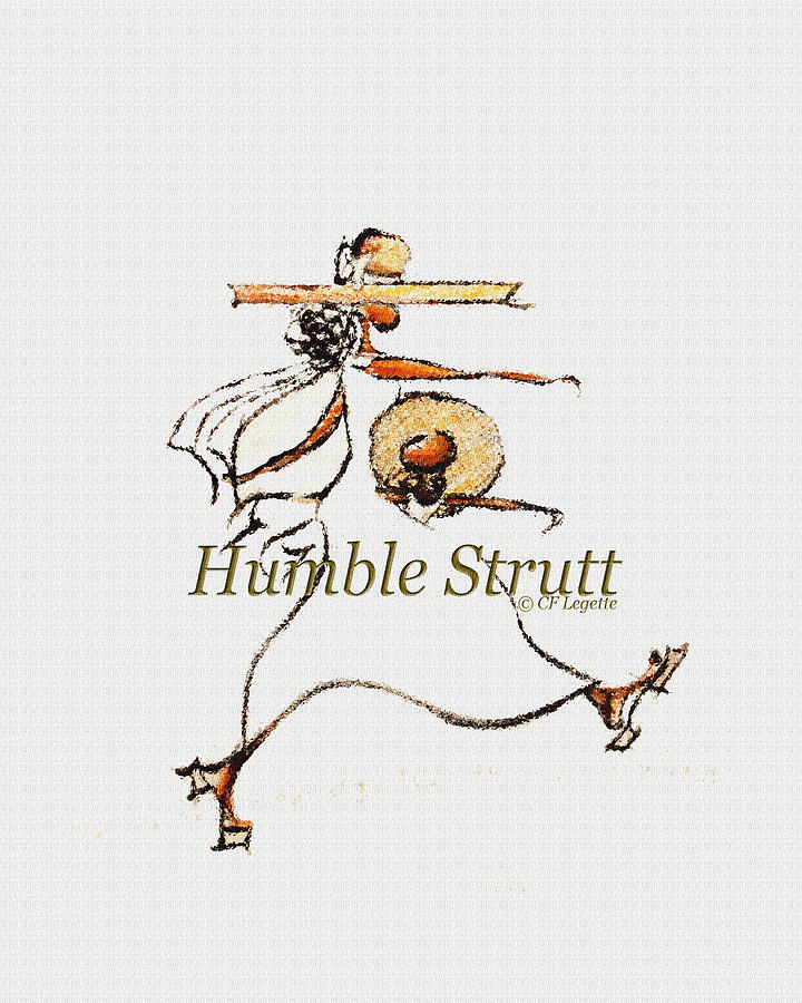 Humble Strutt Logo Drawing by C F Legette