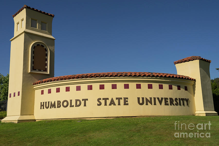 University Photograph - Humboldt State University Arcata California DSC5403 by Wingsdomain Art and Photography