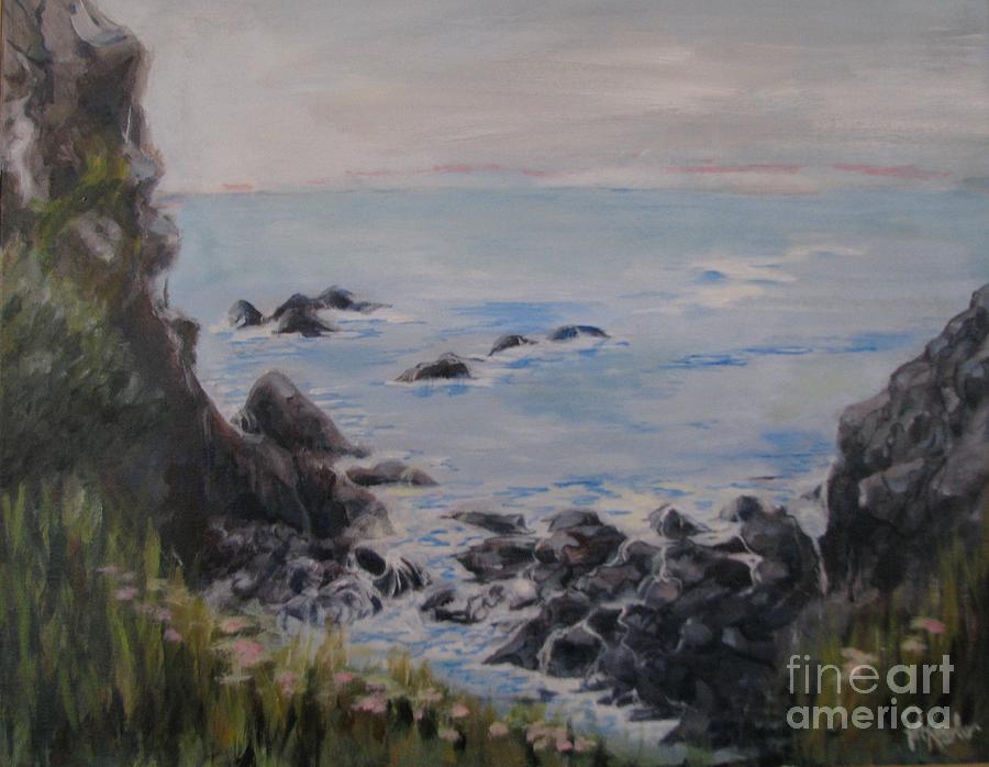 Humboldt Tide Pools Painting by Patricia Kanzler