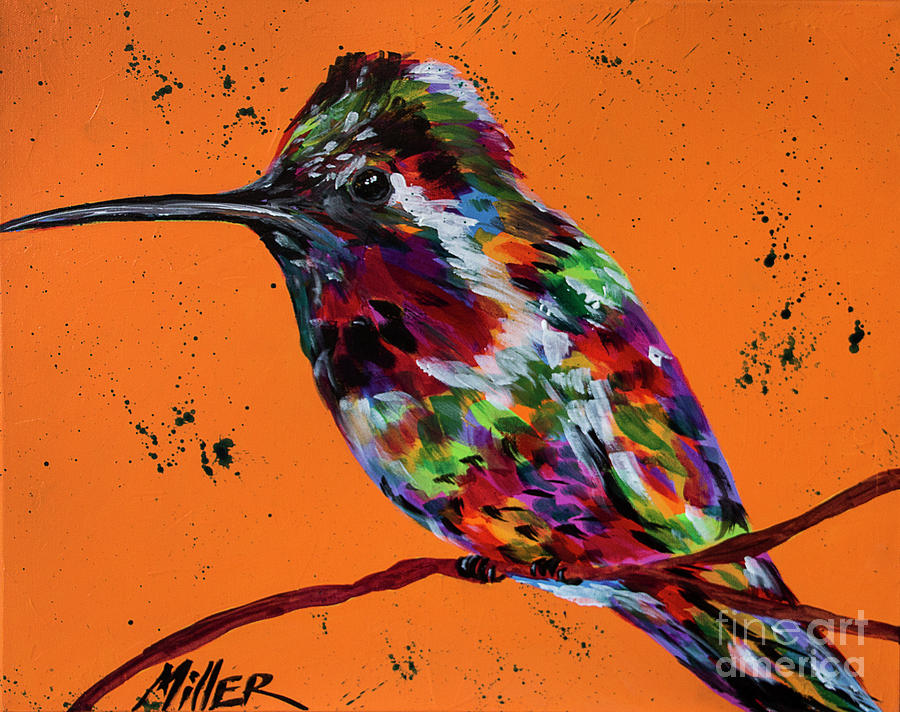 Hummingbird Painting - Hummdinger by Tracy Miller