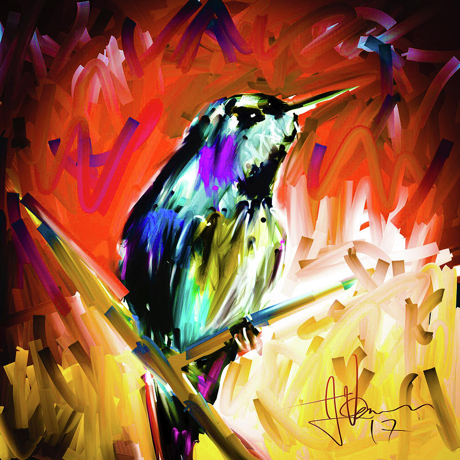 Humming Bird Digital Art by Jim Vance