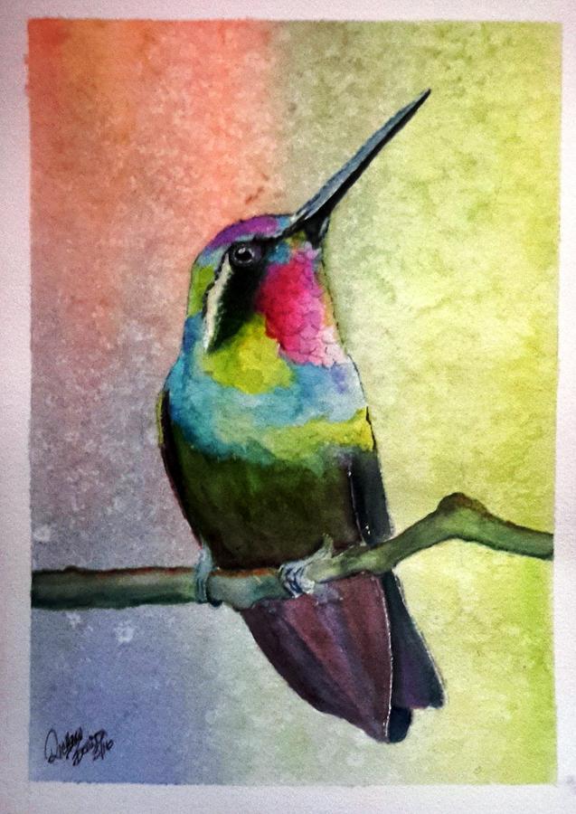 Hummingbird #1 SOLD Painting by Richard Benson