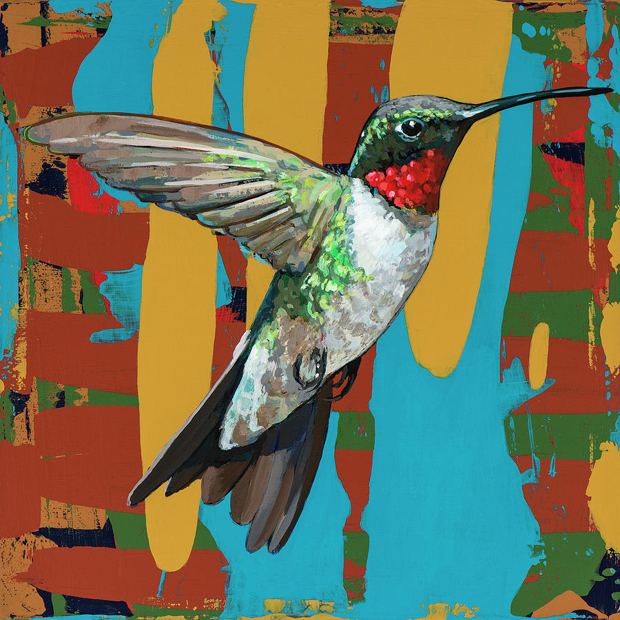 Hummingbird #10 Painting by David Palmer