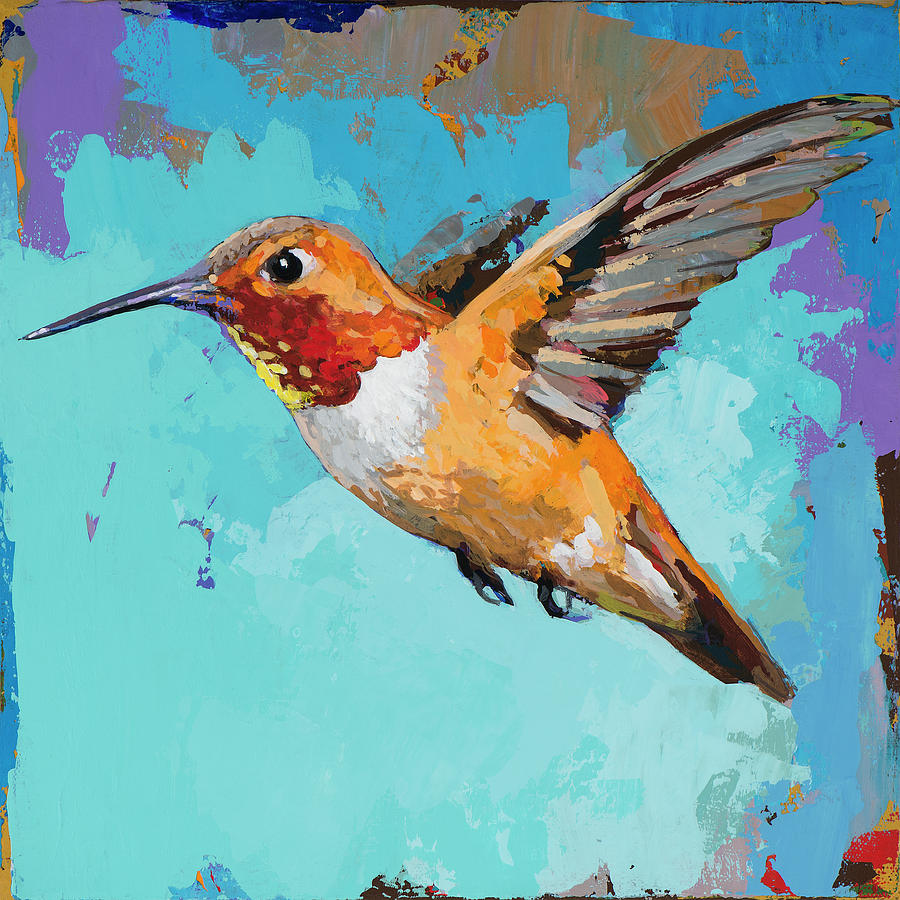Hummingbird #11 Painting by David Palmer
