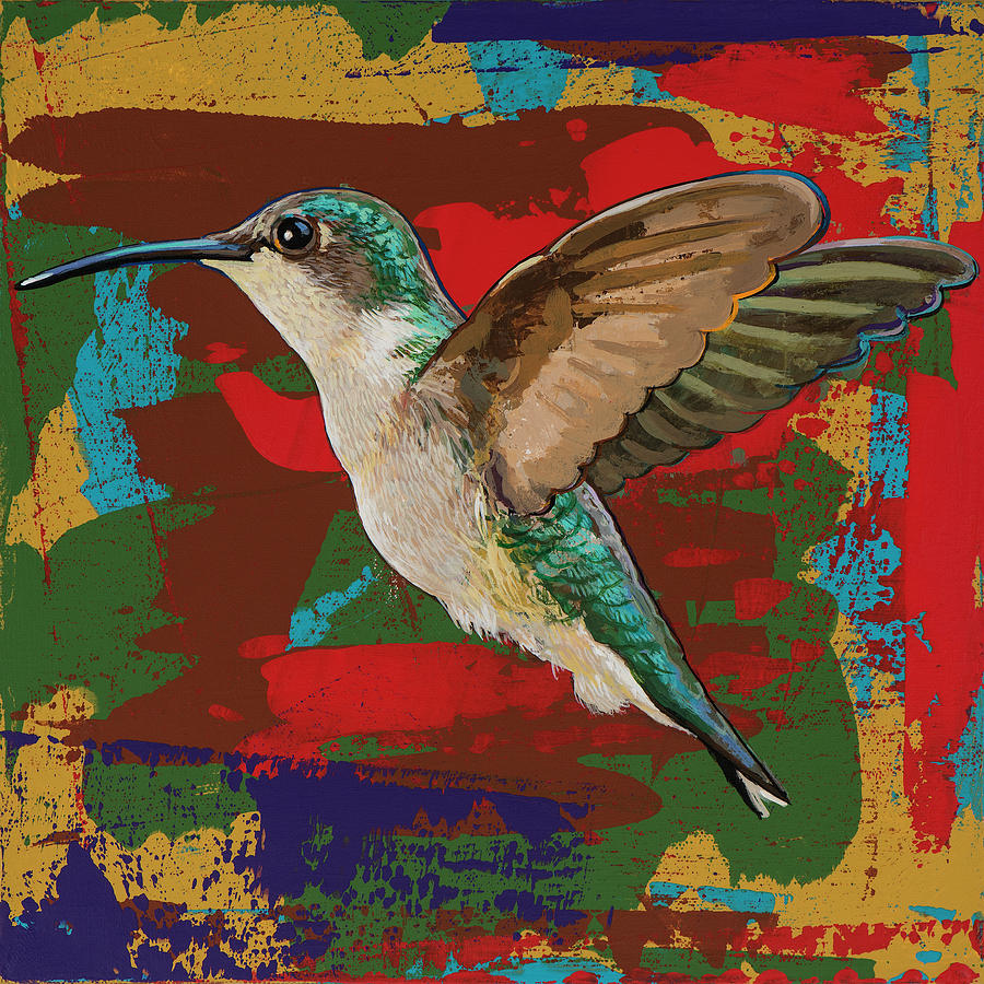Hummingbird #12 Painting by David Palmer