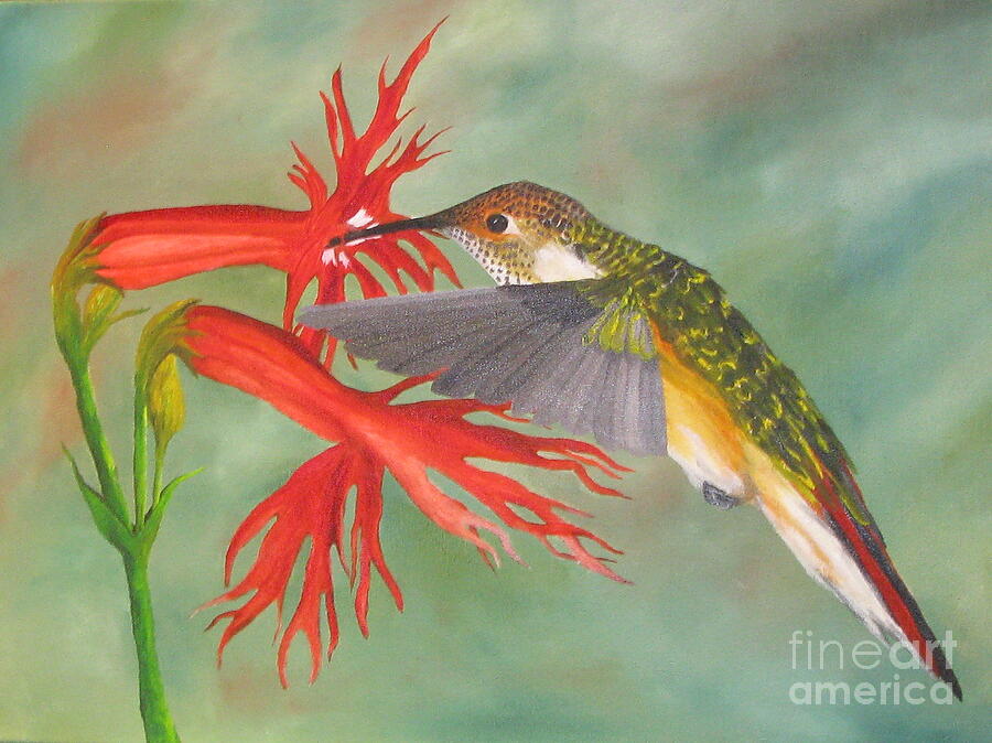 Hummingbird #3 Painting by Richard Dotson