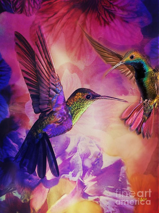 Hummingbird Harmony Digital Art by Maria Urso