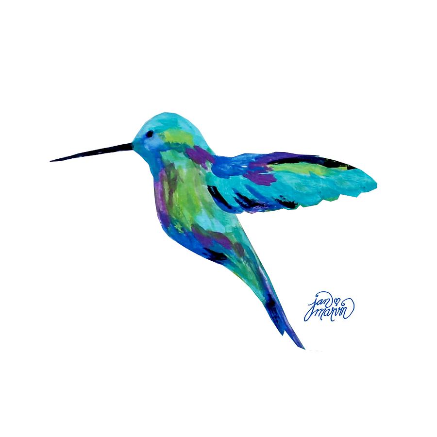 Hummingbird Painting by Jan Marvin
