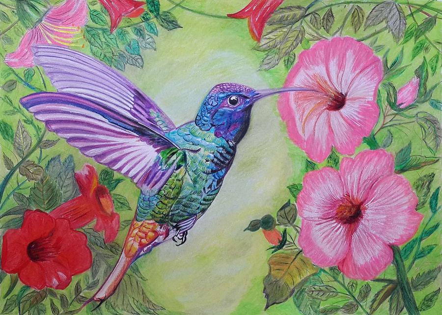 Hummingbird Painting Painting by Vaibhav Salvi