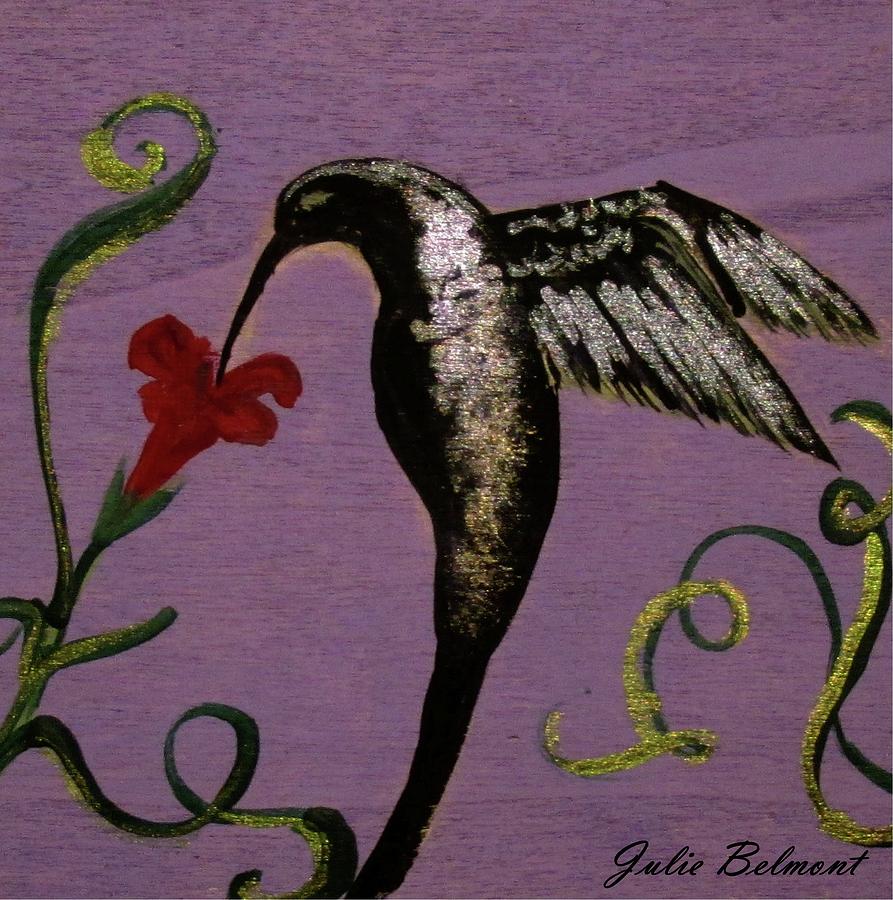 Hummingbird Prince Painting by Julie Belmont