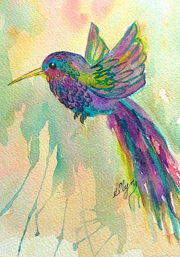 Hummingbird Sonata Painting by Ellen Levinson