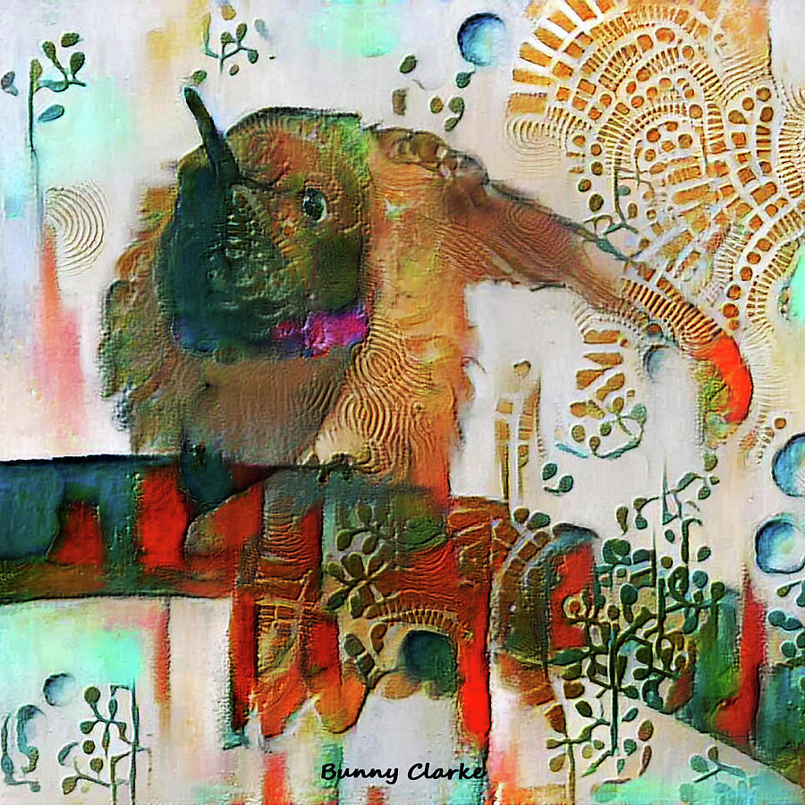 Hummingbird Yoga Digital Art by Bunny Clarke