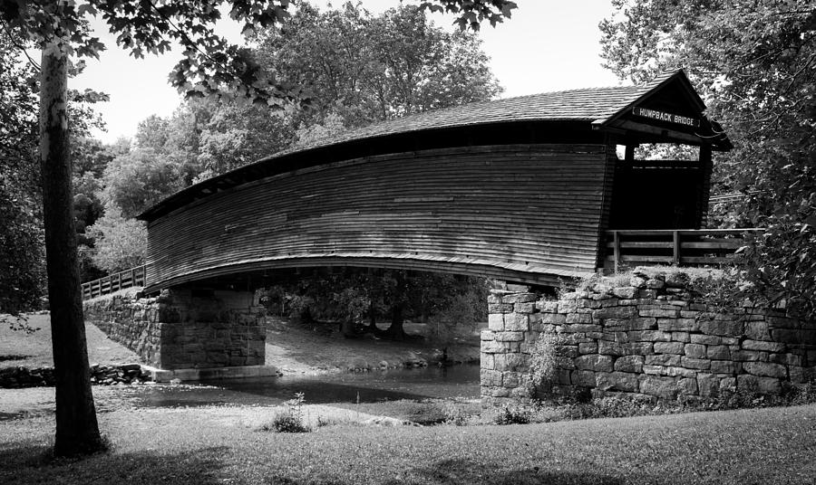 HUMPBACK BRIDGE in Black and White Photograph by Karen Wiles