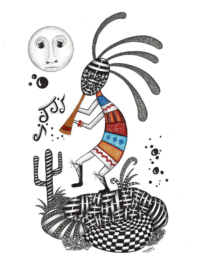 kokopelli drawing