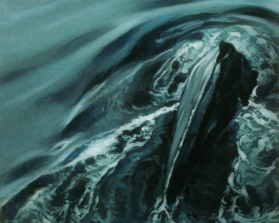 Cool Painting - Humpback Whale III by Heather Edwards