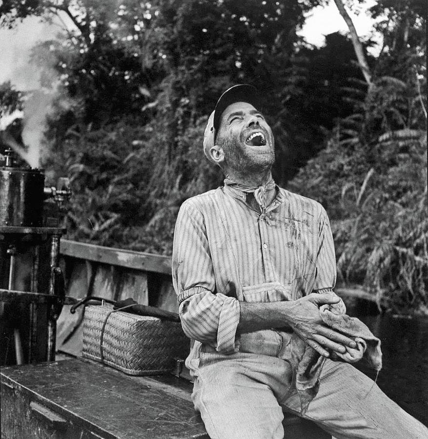Humphrey Bogart as boat navigator Charlie  Allnut in The African Queen #5 1951 Photograph by David Lee Guss