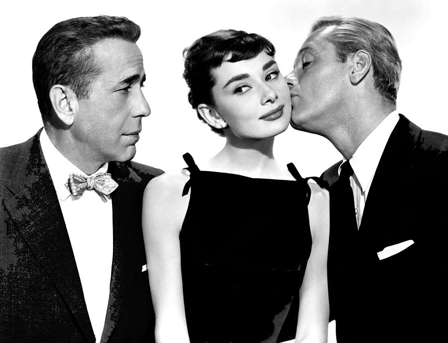 Humphrey Bogart Audrey Hepburn and William Holden Sabrina 1954-2015 Photograph by David Lee Guss