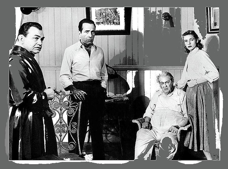 Humphrey Bogart Edward G. Robinson, Lionel Barrymore, Lauen Bacall Key Largo 1948-2016 Photograph by David Lee Guss