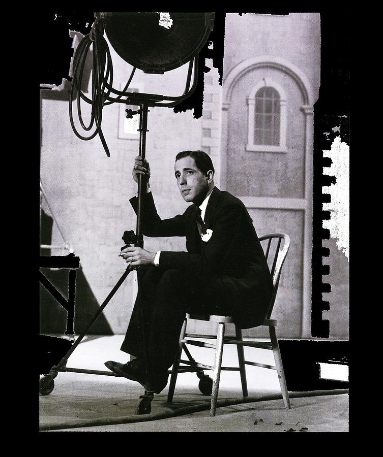 Humphrey Bogart resting between shots Warner Brother lot 1935-2016 Photograph by David Lee Guss