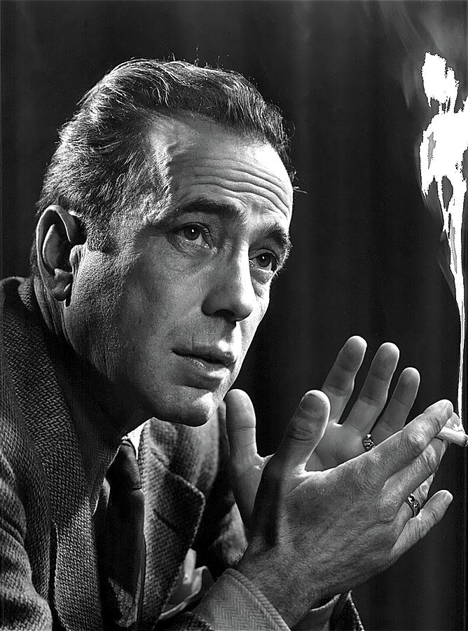 Humphrey Bogart smoking Yousuf Karsh photo c. 1954-2015 Photograph by David Lee Guss