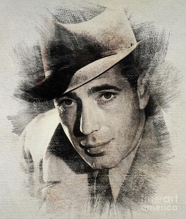 Humphrey Bogart, Vintage Actor Digital Art