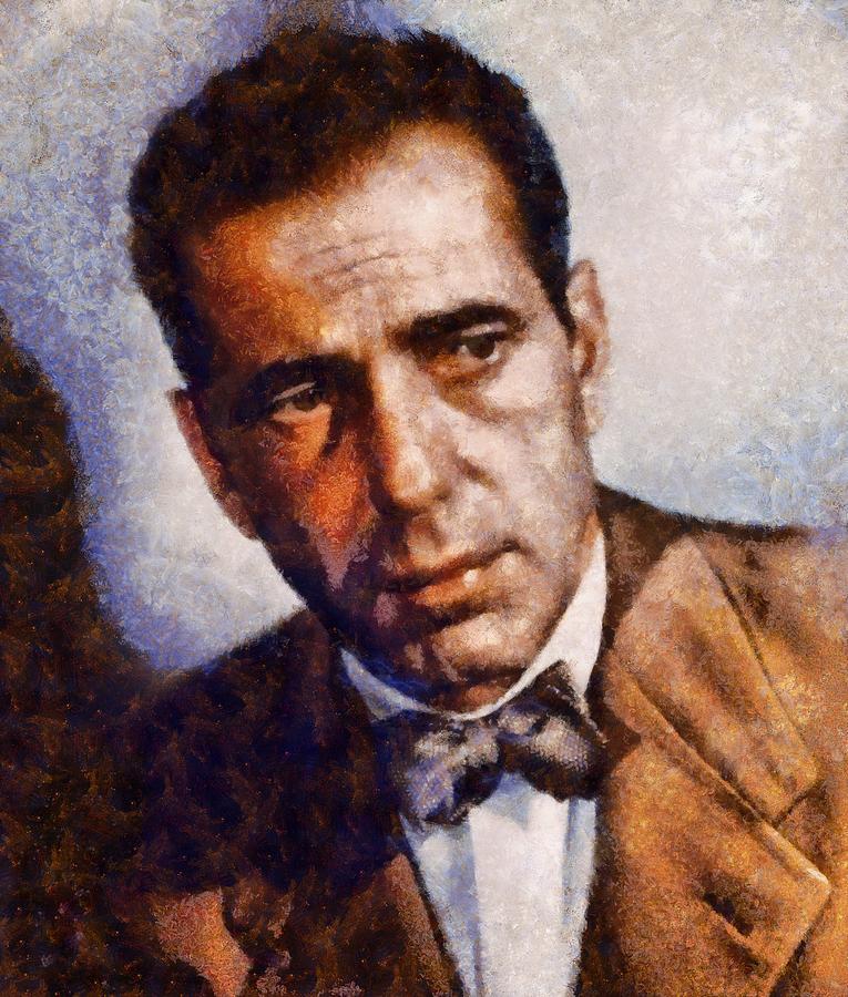 Humphrey Bogart Vintage Hollywood Actor Painting