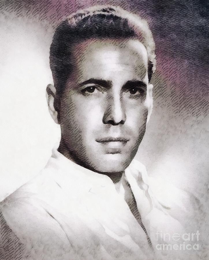 Humphrey Bogart, Vintage Hollywood Legend Painting by Esoterica Art Agency  Fine Art America