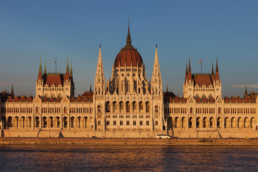 Hungarian Parliament at Sunset in Budapest Photograph by Artur Bogacki