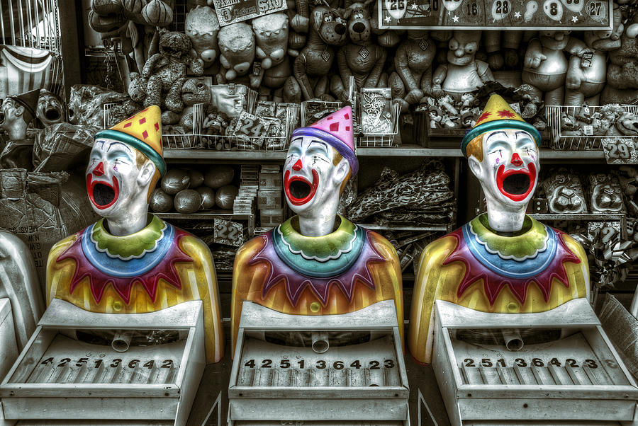 Hungry Clowns Photograph by Wayne Sherriff