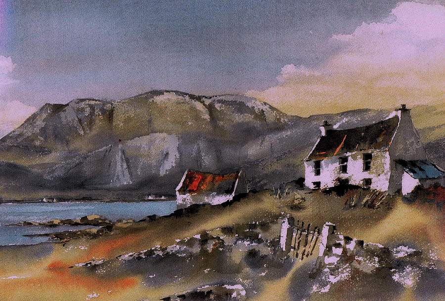 Hungry Hill Ardigole West Cork Painting by Val Byrne