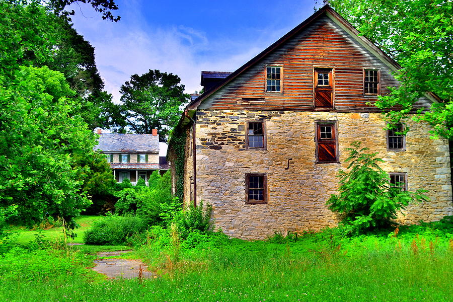 Hunseckers Mill And Farmhouse Photograph by Lisa Wooten