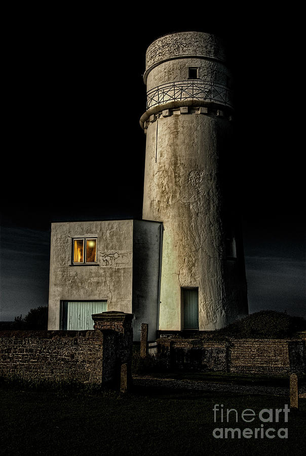 Nature Photograph - Hunstanton Lighthouse at night by John Edwards