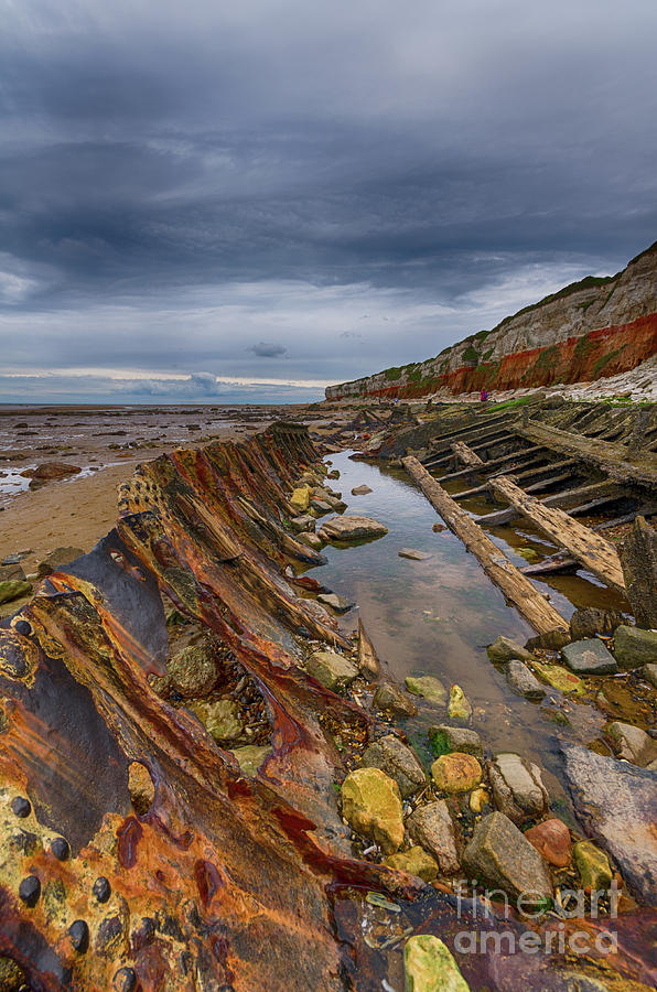 Hunstanton shipwreck Photograph by Steev Stamford