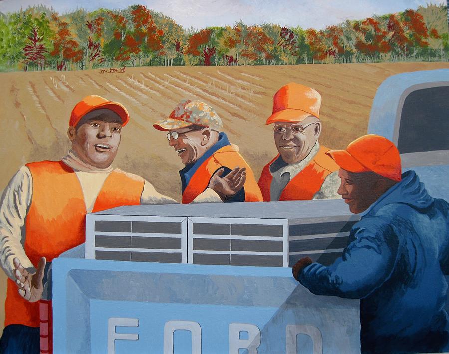Figurative Painting - Hunt Club by Jennifer Donald Figurative Painting - Hunt Club by Jennifer Donald
