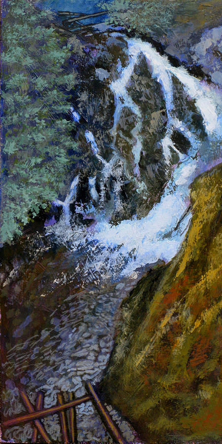Hunt Falls Painting by Robert Bissett