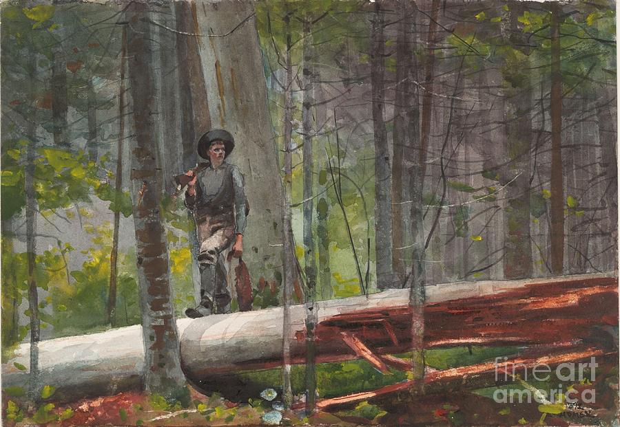 Hunter in the Adirondacks Painting by MotionAge Designs