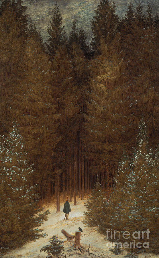 Hunter in the Forest  Painting by Caspar David Friedrich