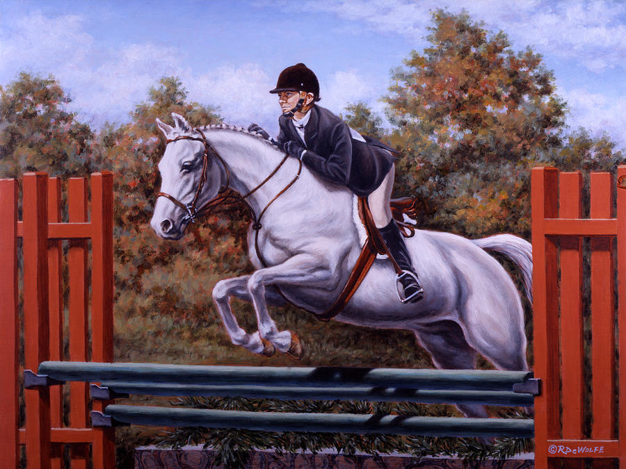 Animal Painting - Hunter Pony by Richard De Wolfe