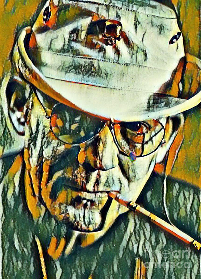 Hunter S Thompson Painting by Pd Fine Art America