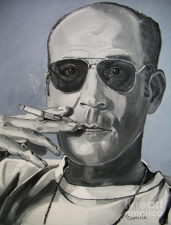 Hunter Thompson Painting by Mary Capriole