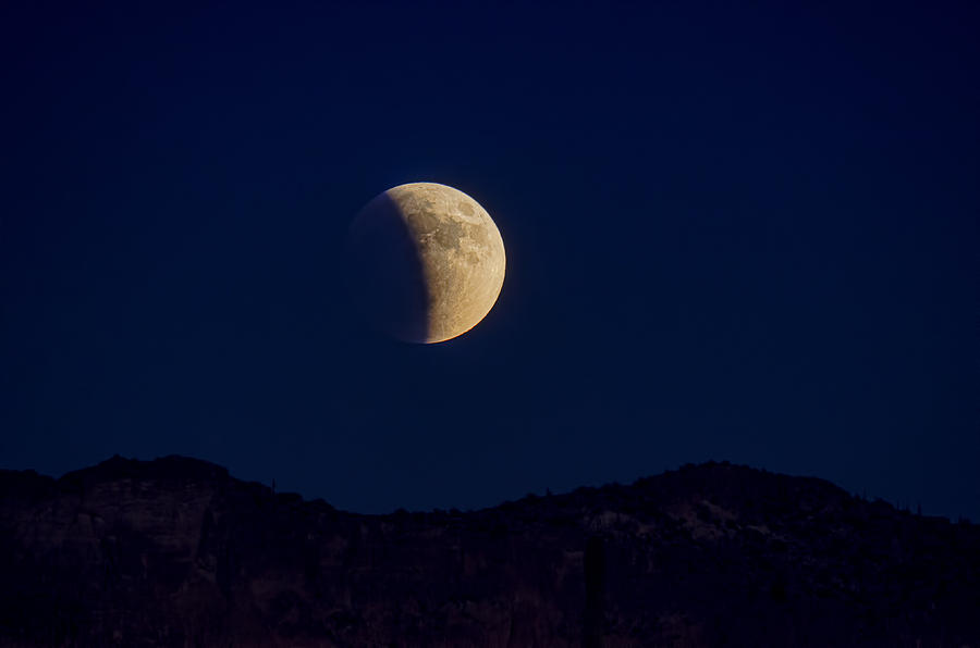Lunar Eclipse Photograph - Hunters Moon Lunar Eclipse  by Saija Lehtonen