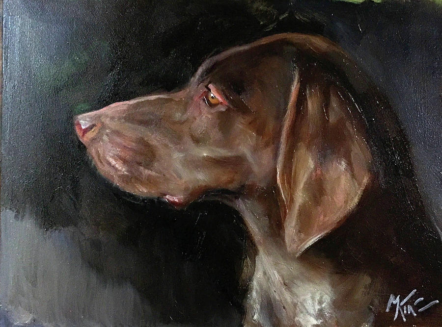 Hunting Dog Painting by Margot King