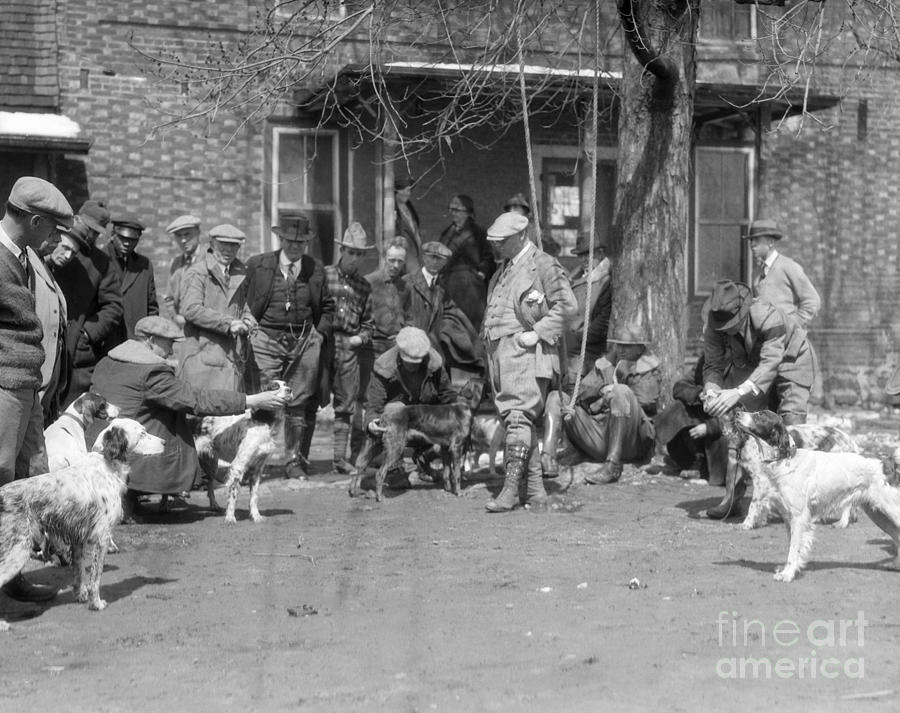 Hunting Dogs With Trainers, C.1920-30s Photograph by H. Armstrong Roberts/ClassicStock