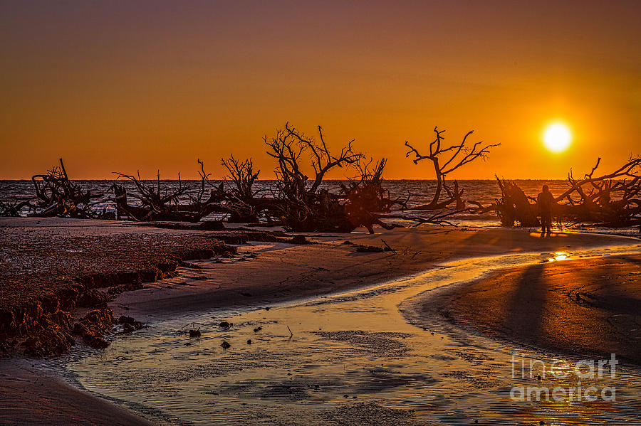 Hunting Island Beach at sunrise Photograph by Izet Kapetanovic