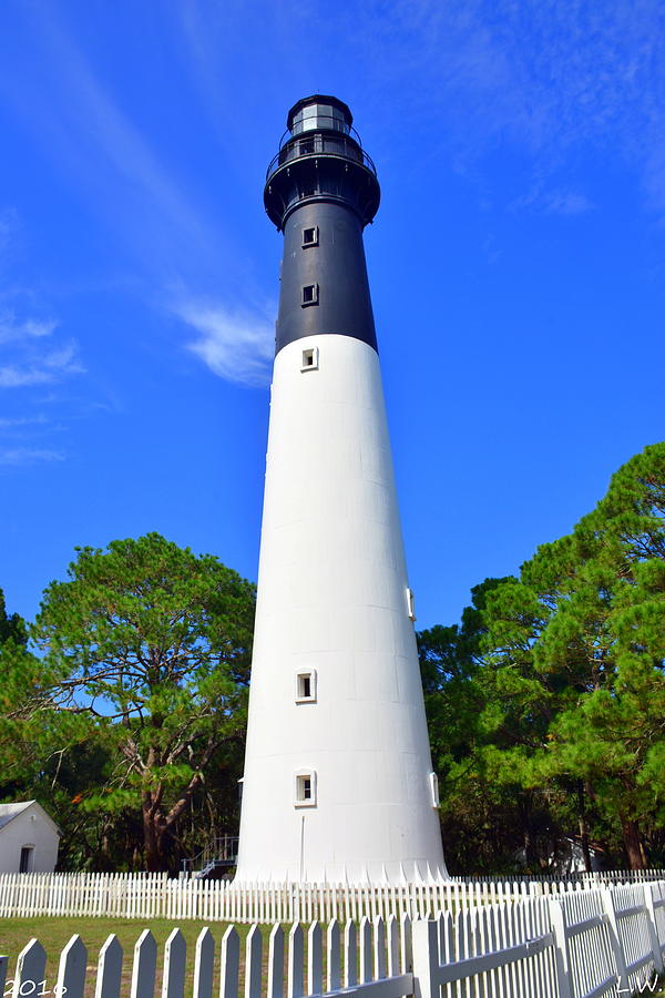 Lighthouse Photograph - Hunting Island Lighthouse Beaufort SC by Lisa Wooten