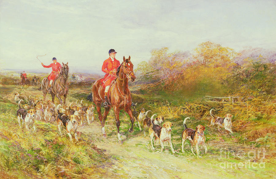 Hunting Scene Painting by Heywood Hardy