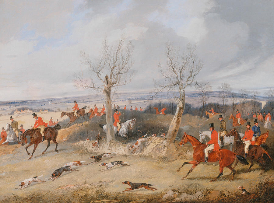 Hunting Scene - In Full Cry Painting by Henry Thomas Alken