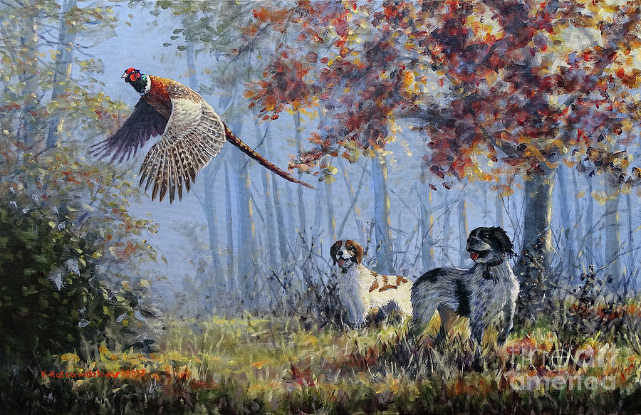 pheasant hunting paintings
