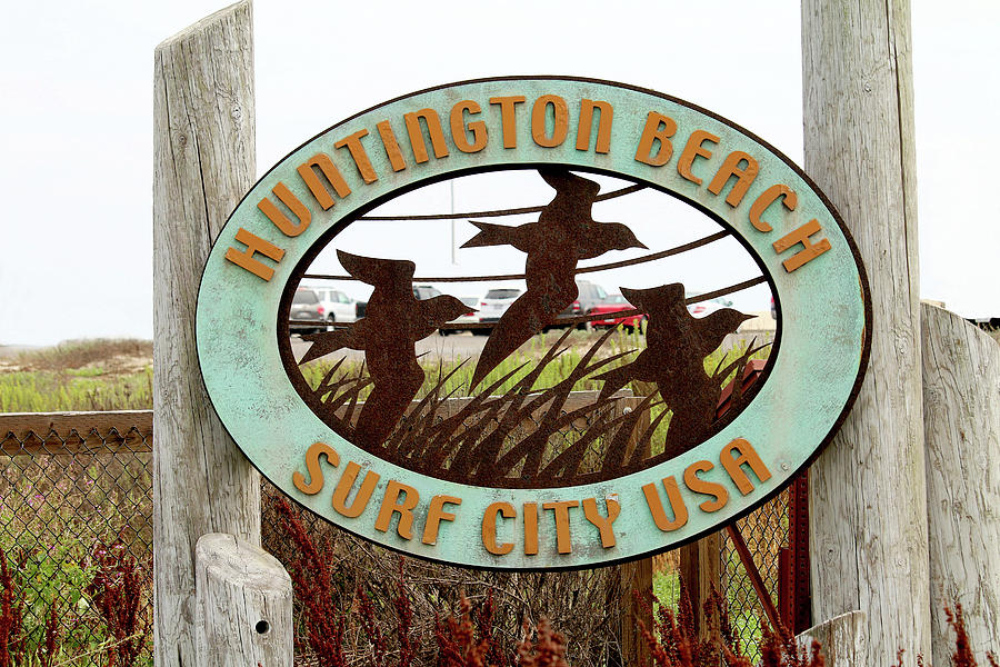 Huntington Beach - Surf City USA Photograph by Art Block Collections