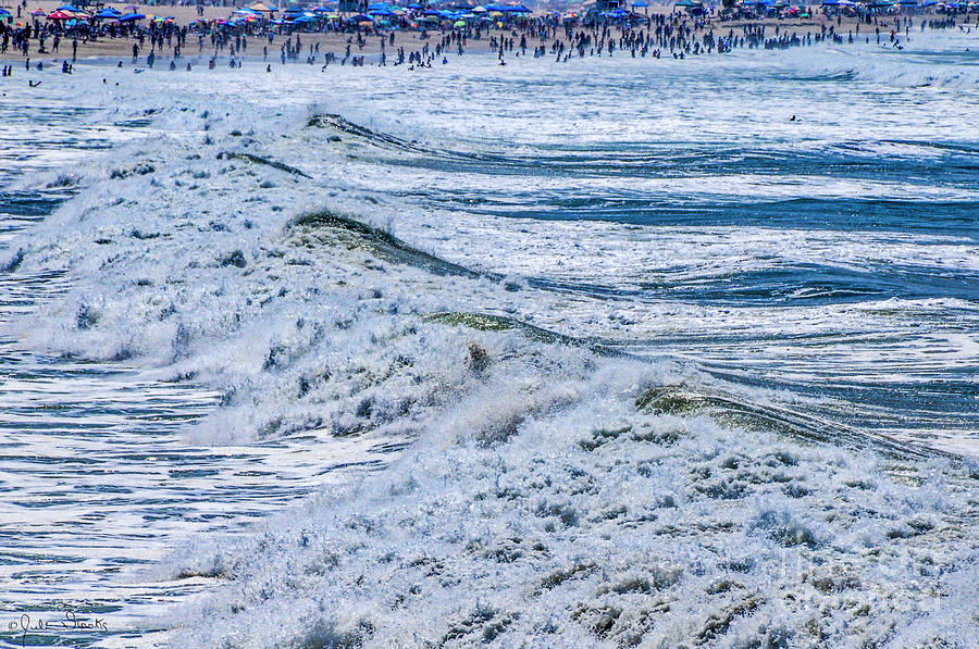 Huntington Beach Waves Photograph